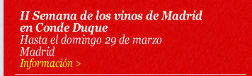II Semana de los vinos de Madrid en Conde Duque. Hasta el domingo 29 de marzo. Madrid