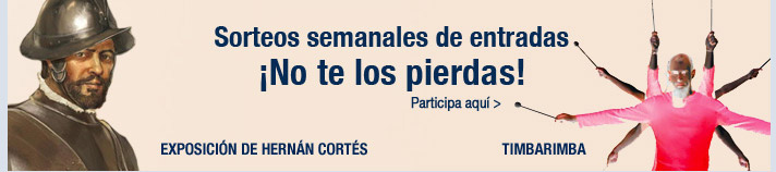 Sorteos semanales de entradas. ¡No te los pierdas!