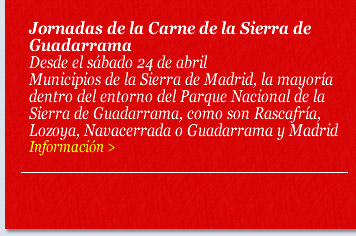 Jornadas de la Carne de la Sierra de Guadarrama.