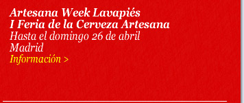 'Artesana Week Lavapiés'. I Feria de la Cerveza Artesana.