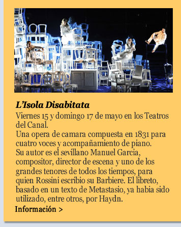 L’Isola Disabitata. Viernes 15 y domingo 17 de mayo. Teatros del Canal