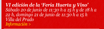 VI edición de la 'Feria Huerta y Vino'