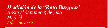 II edición de la 'Ruta Burguer'