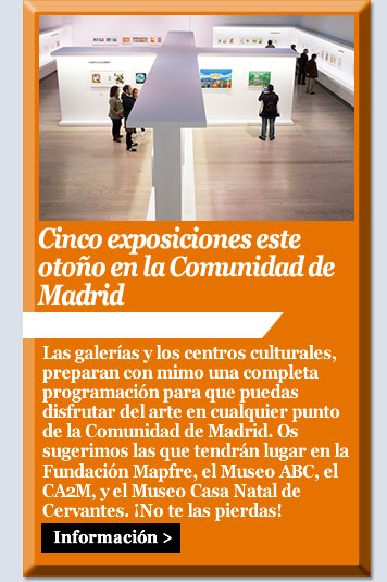 Cinco exposiciones este otoño en la Comunidad de Madrid