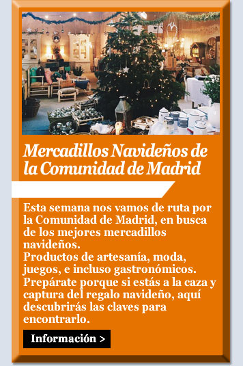 Mercadillos Navideños de la Comunidad de Madrid