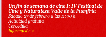 Un fin de semana de cine I: IV Festival de Cine y Naturaleza Valle de la Fuenfría