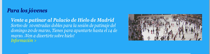 Vente a patinar al Palacio de Hielo de Madrid 