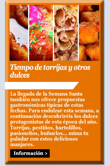 Tiempo de torrijas y otros dulces