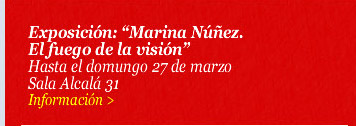 Exposición: “Marina Núñez. El fuego de la visión”
