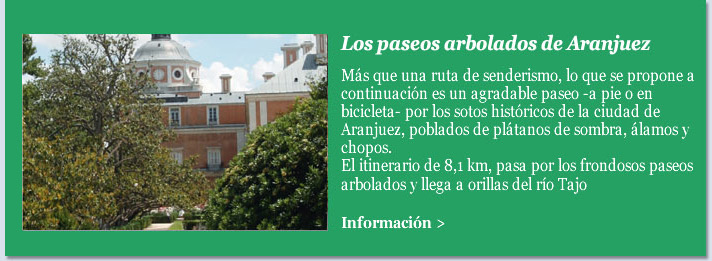 Los paseos arbolados de Aranjuez