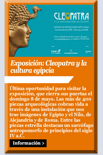 Exposición: Cleopatra y la cultura egipcia