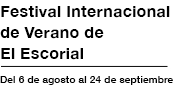 Logotipo del FESTIVAL INTERNACIONAL DE VERANO DE EL ESCORIAL 2021 