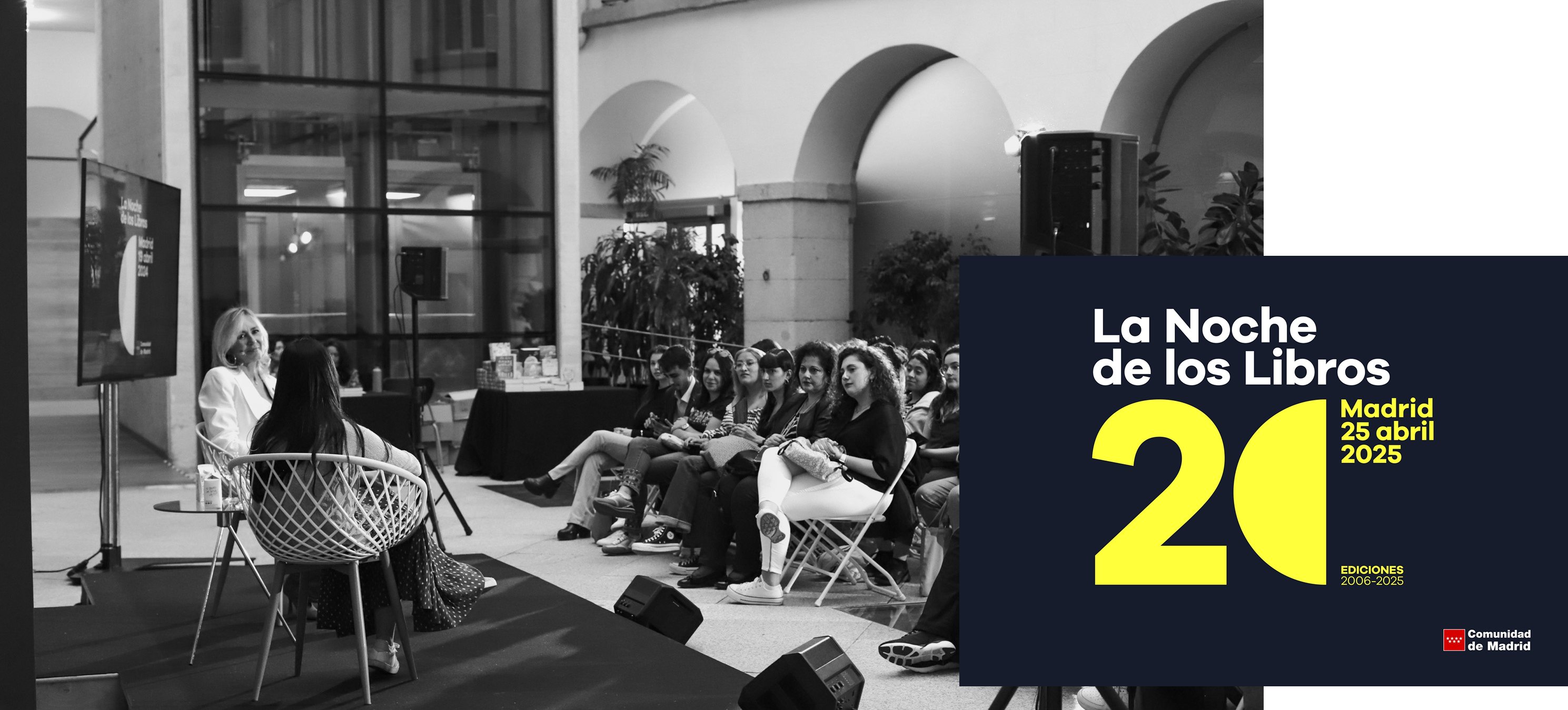 Cartel del Programa de La Noche de los Libros 2025