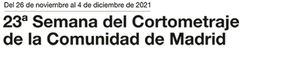 Logotipo de 23ª SEMANA DEL CORTO DE LA COMUNIDAD DE MADRID 2021 