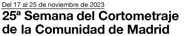 Logotipo de 25ª SEMANA DEL CORTO DE LA COMUNIDAD DE MADRID 2023 