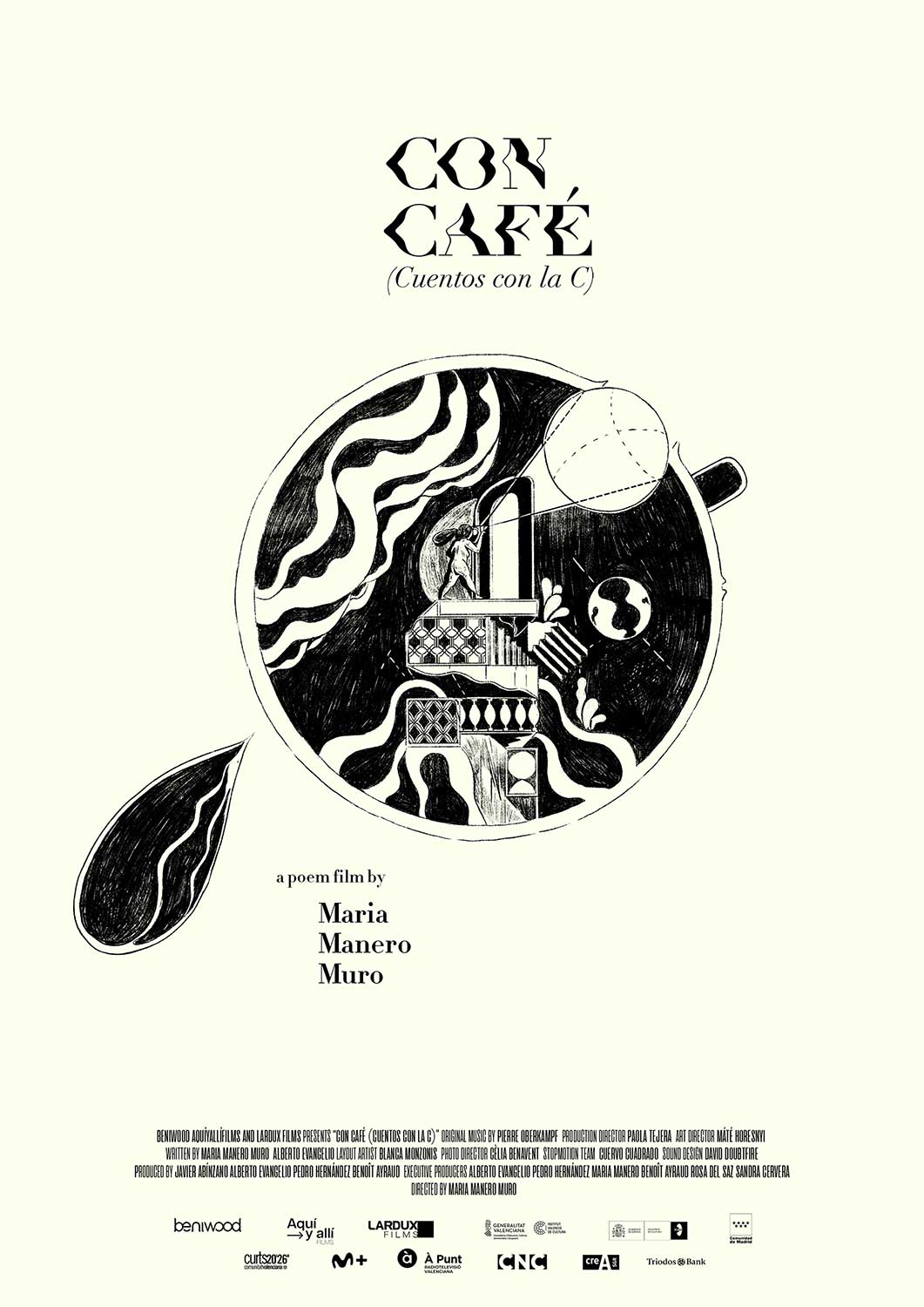 Cartel del corto Con café (Cuentos con la C)
