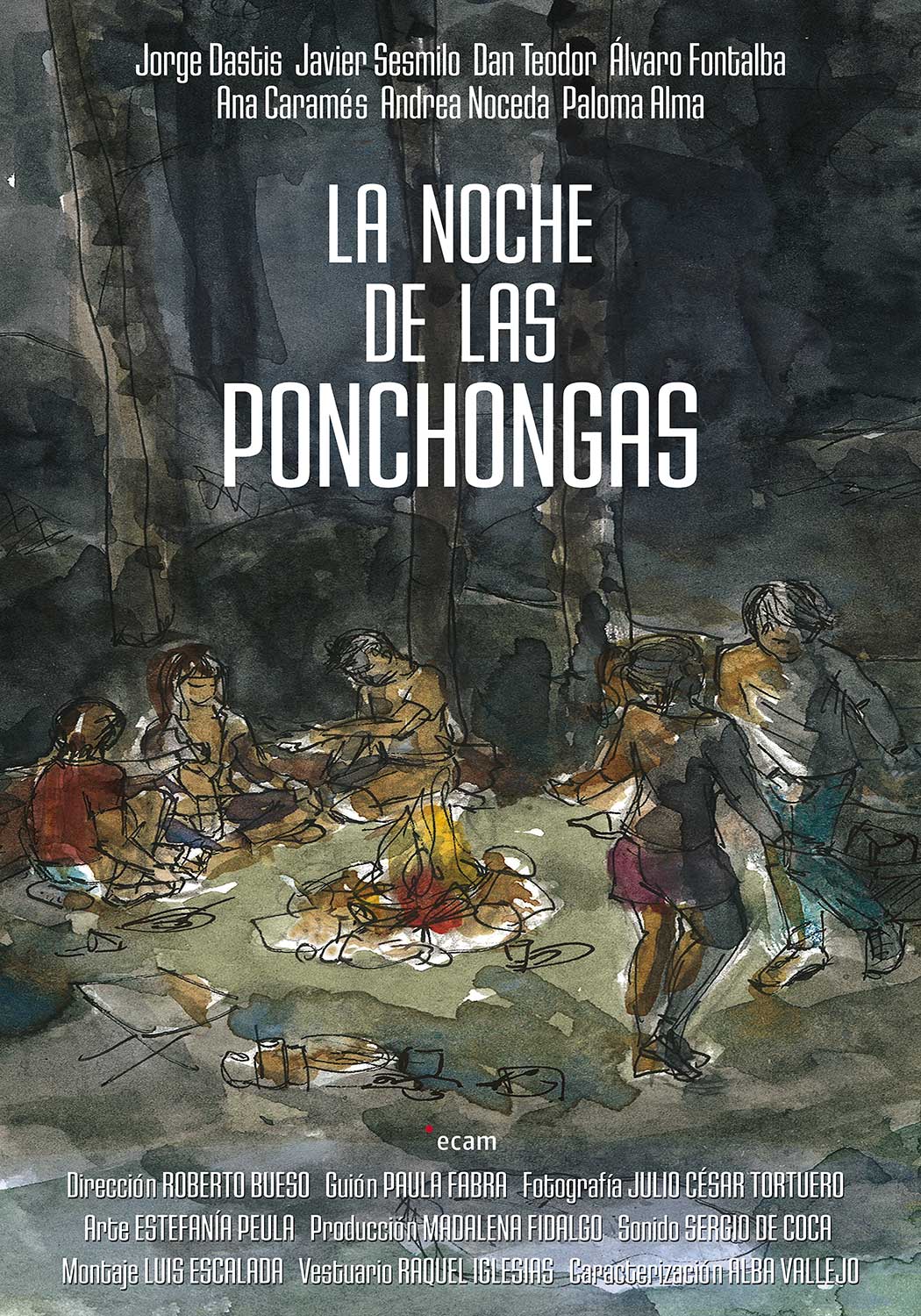 Cartel del corto La noche de las ponchongas